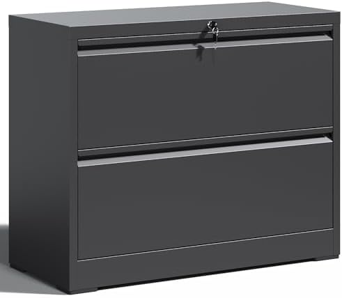 File Cabinet Lateral - Locking File Cabinet with 2 Drawer