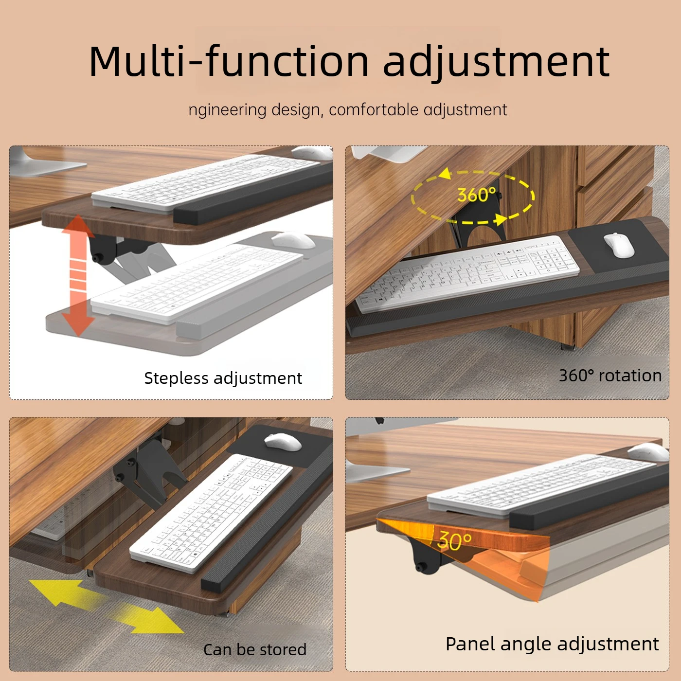 Under Desk Keyboard Tray, Adju - مراجعة Keyboard Drawer Under وسعره