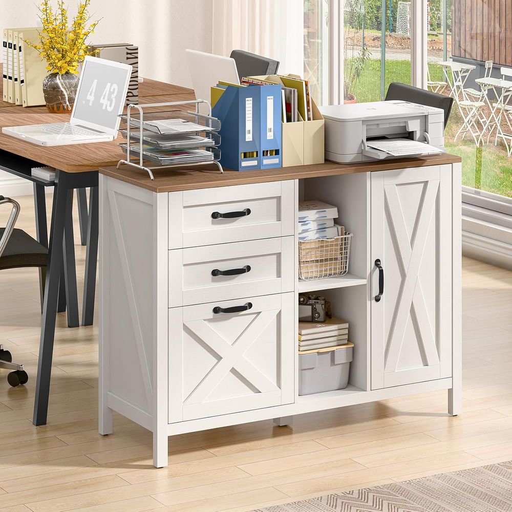 White Lateral File Cabinet wit - مراجعة File Cabinet Lateral وسعره