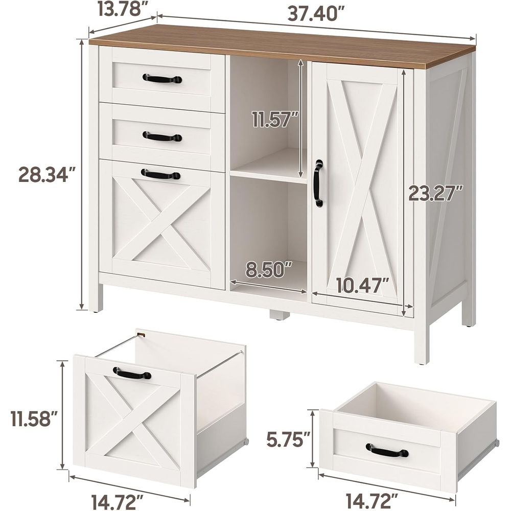 White Lateral File Cabinet wit - مراجعة File Cabinet Lateral وسعره