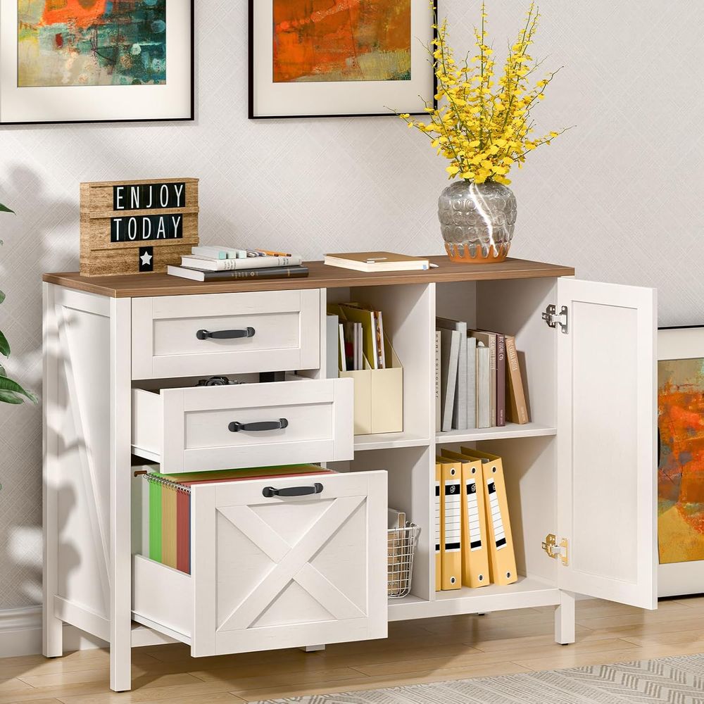 White Lateral File Cabinet wit - مراجعة File Cabinet Lateral وسعره
