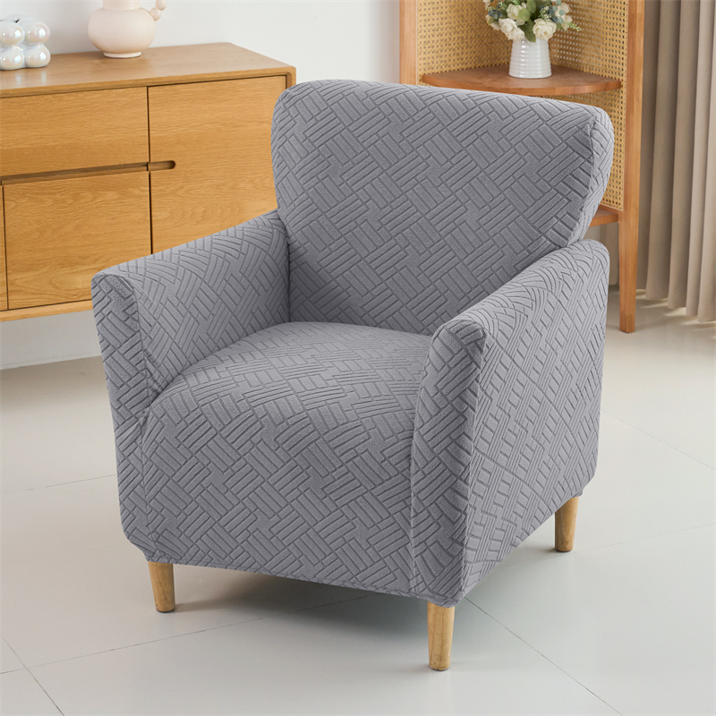 1PC Tub Bar Sofa Cover Jacquar - مراجعة Office Furniture Dimensions وسعره