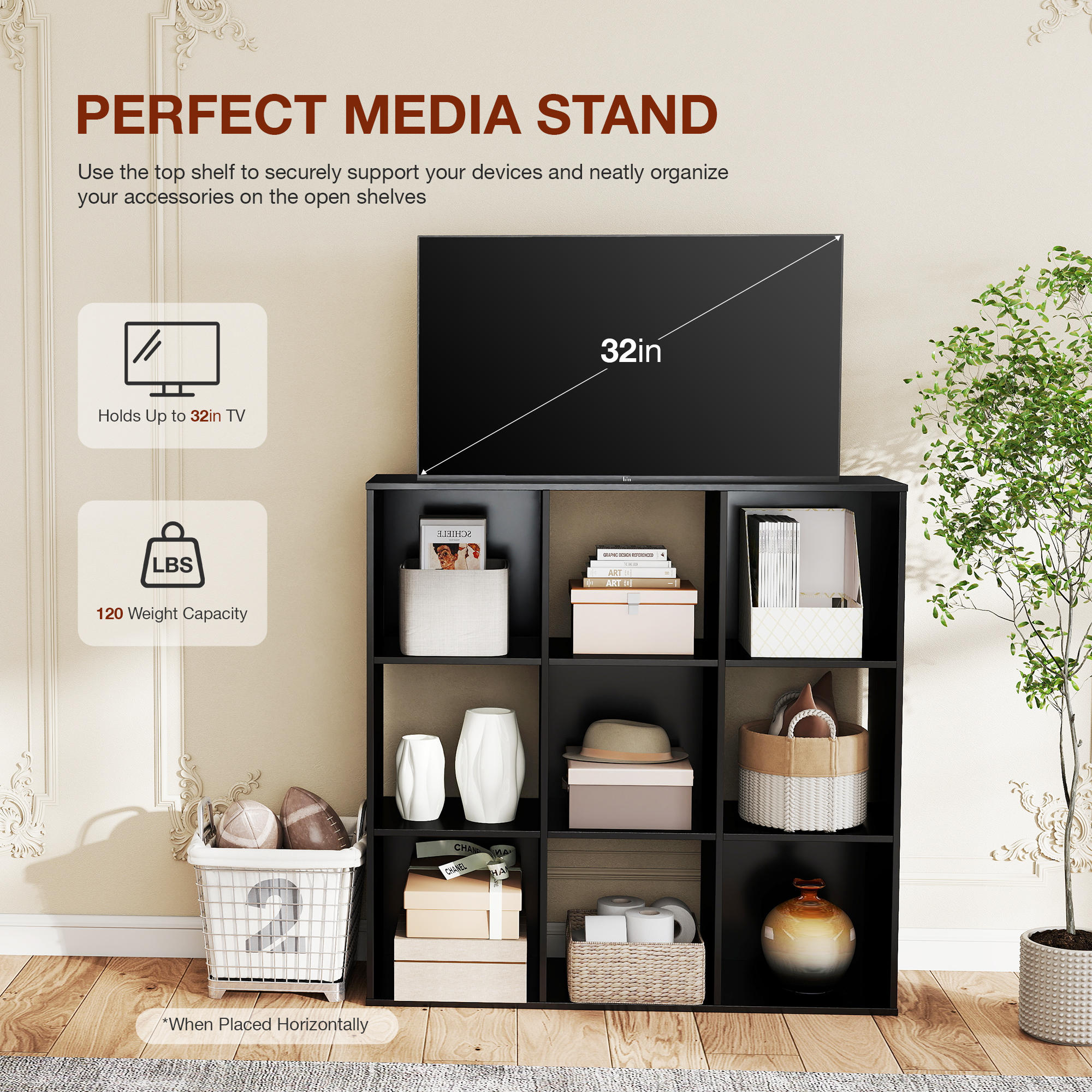 JHK 9 Cube Storage Organizer W - مراجعة Office Furniture Dimensions وسعره