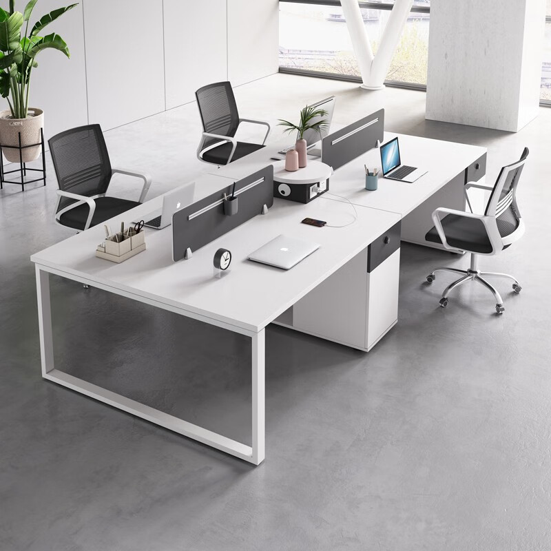 Four-person workplace staff de - مراجعة Office Furniture Manufacturers وسعره