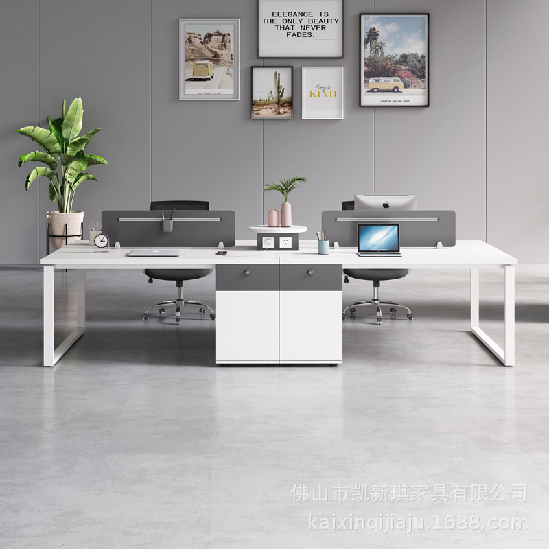 Four-person workplace staff de - مراجعة Office Furniture Manufacturers وسعره