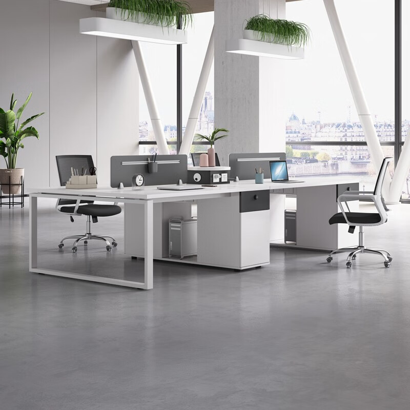 Four-person workplace staff de - مراجعة Office Furniture Manufacturers وسعره