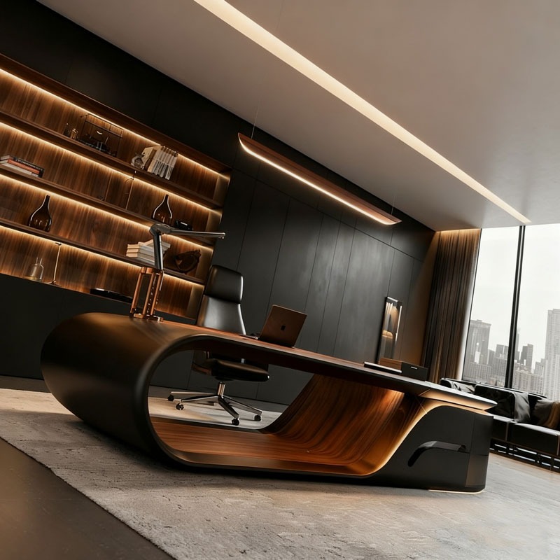 Luxury Modern L-Shaped Executi - مراجعة Office Furniture Manufacturers وسعره