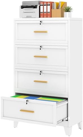 4 Drawer File Cabinet with Loc - مراجعة File Cabinet Lateral وسعره