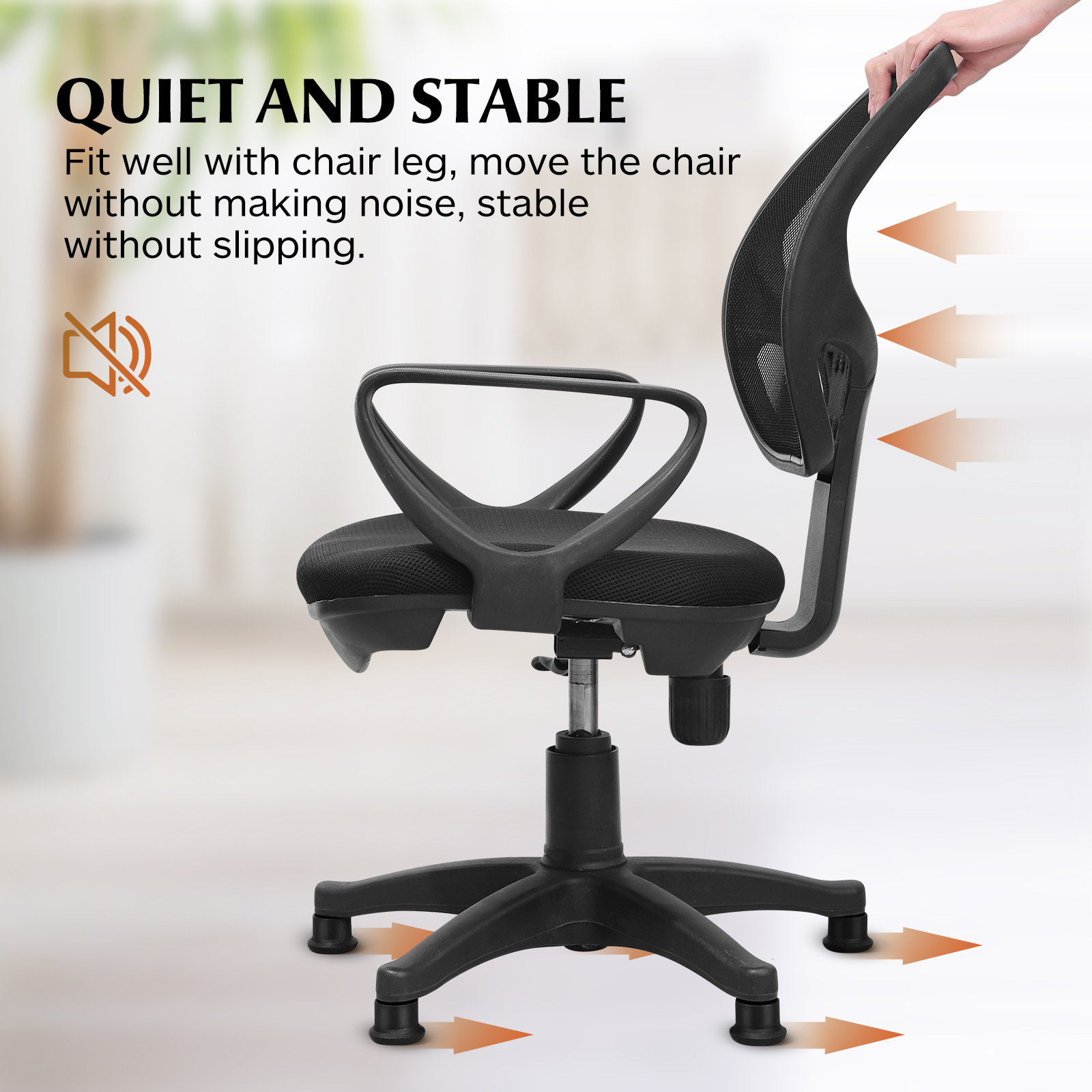 5PCS Anti Injury Floor Foot Ma - مراجعة Chair Mat Hard Floor وسعره