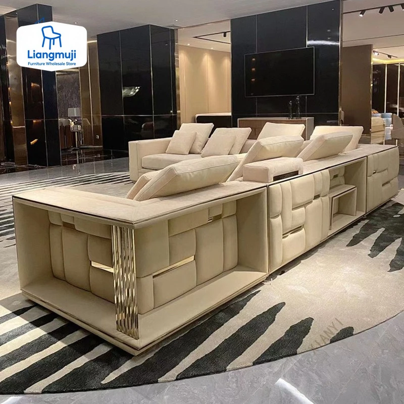Design Leather Living Room Sof - مراجعة Office Furniture Dimensions وسعره