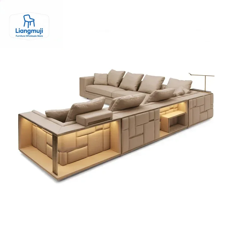 Design Leather Living Room Sof - مراجعة Office Furniture Dimensions وسعره