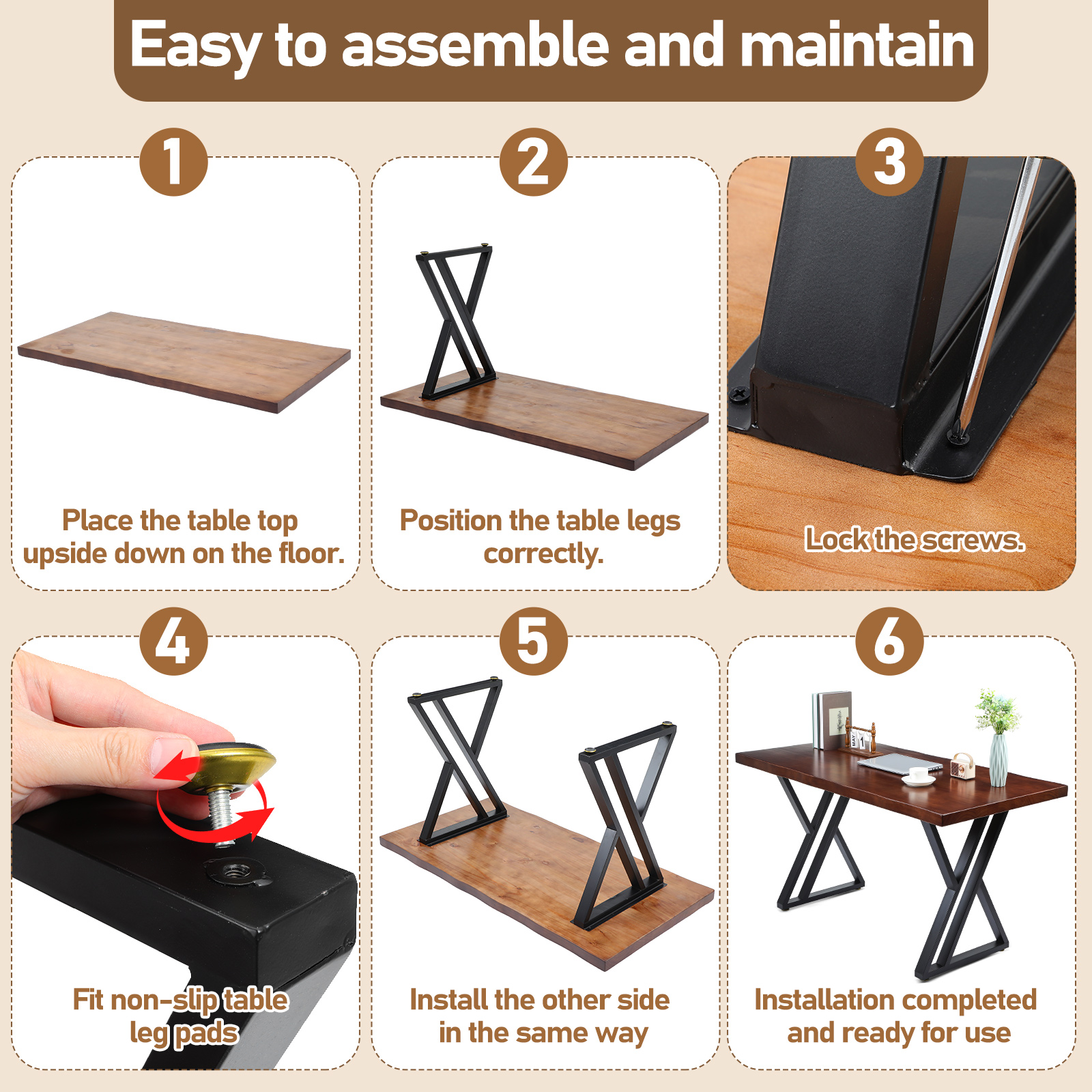 Heavy-Duty Solid Wood Computer - مراجعة Office Furniture Dimensions وسعره
