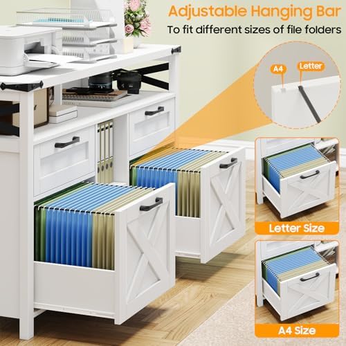 File Cabinet with Open Storage - مراجعة File Cabinet Lateral وسعره