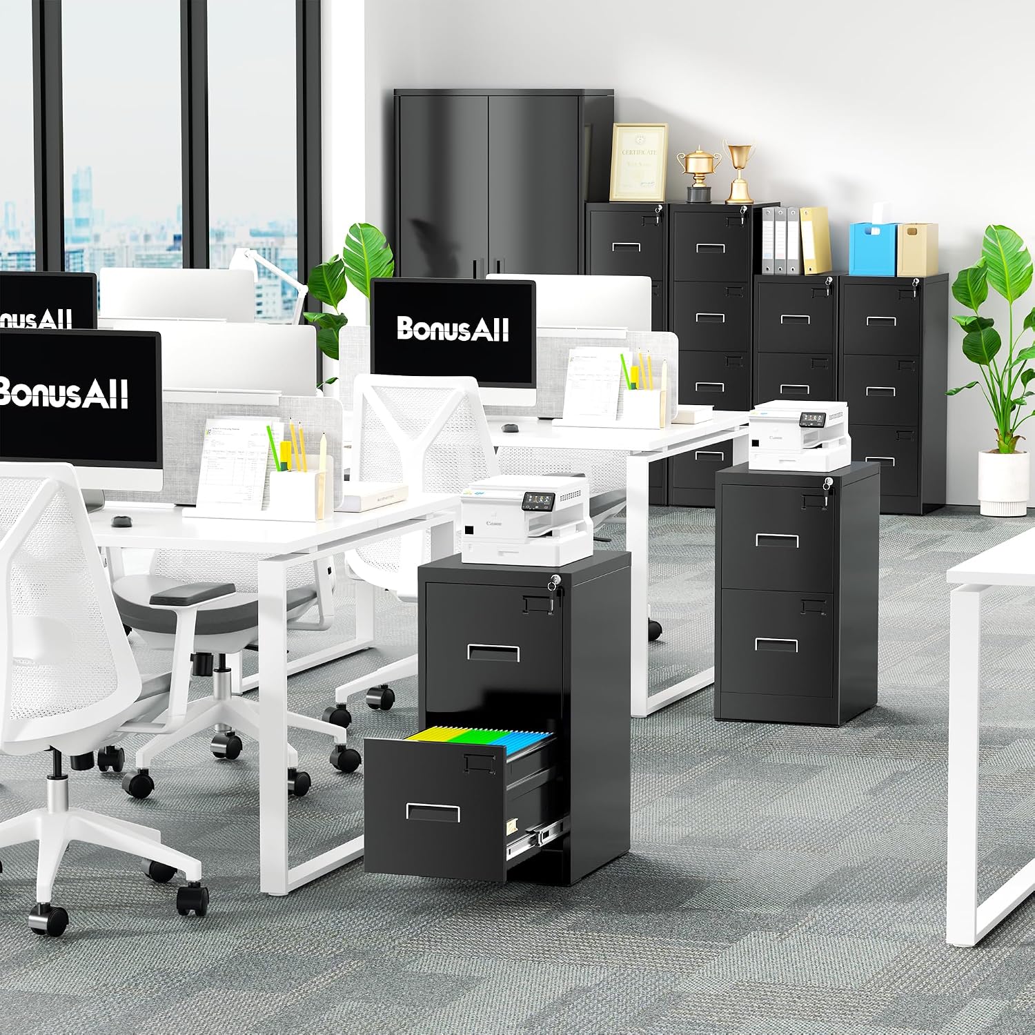 Bonusal Vertical l File Cabine - مراجعة File Cabinet Lateral وسعره