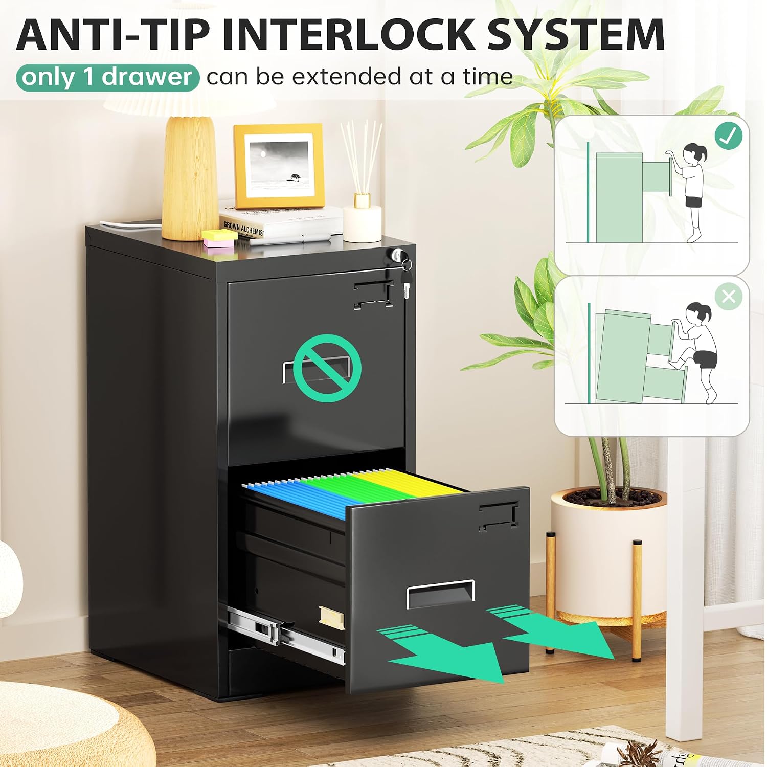 Bonusal Vertical l File Cabine - مراجعة File Cabinet Lateral وسعره