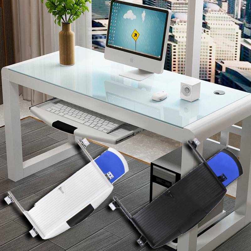 Slide Out Computer Drawer Mult - مراجعة Keyboard Drawer Under وسعره