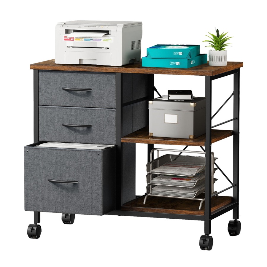 Rolling File Cabinet with 3 Dr - مراجعة File Cabinet Lateral وسعره