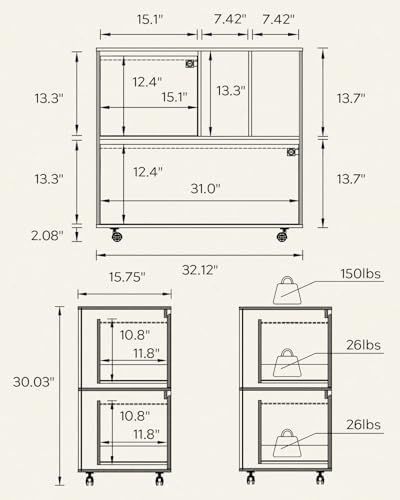 2 Drawer Mobile File Cabinet w - مراجعة File Cabinet Lateral وسعره